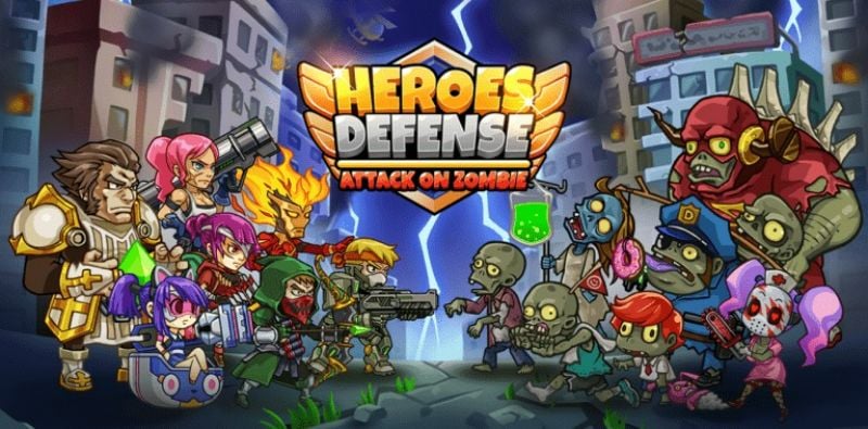 Heroes Defense: Attack Zombie APK app icon